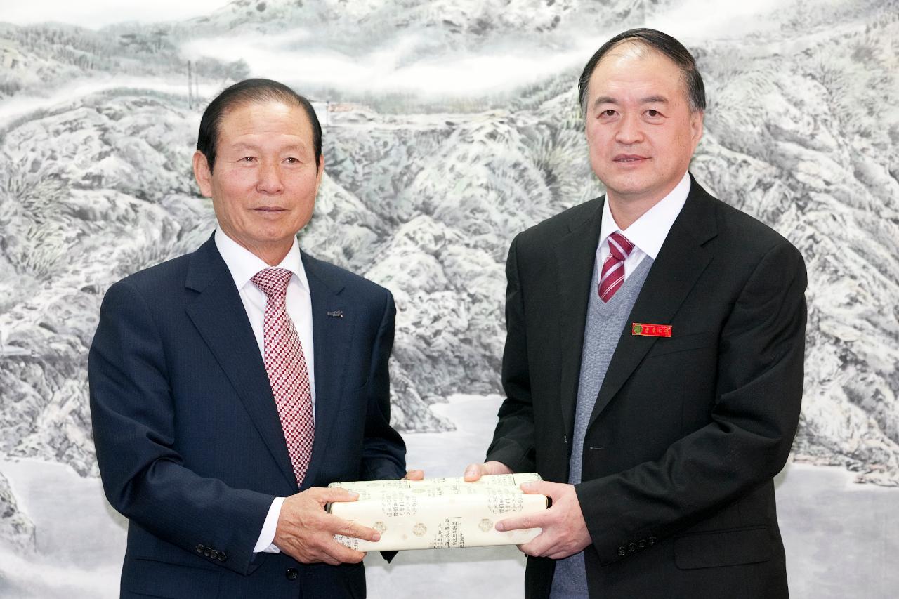 중국 연대시 노동대학 서기 군산방문