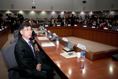 제2회 대한민국 지자체 생산성대상 시상식장의 강승구 군산시 부시장