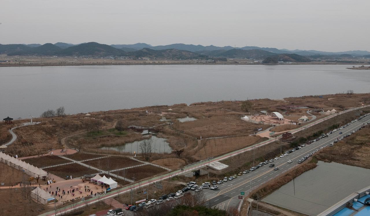 군산세계철새축제장 광경