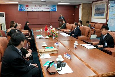 중국 연대시 노동대학 서기 군산방문