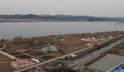 군산세계철새축제장 광경