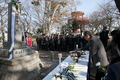 제67주년 순직 의용소방대원 추모위령제 유가족 헌화