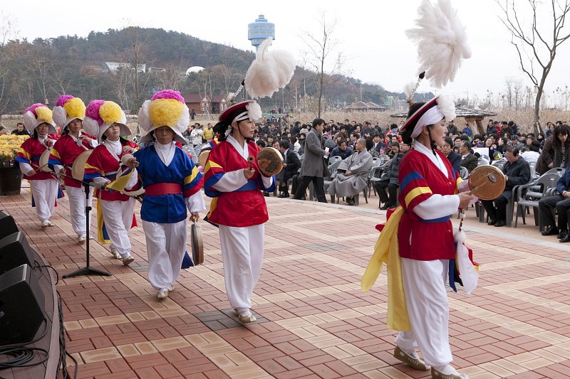 철새축제 개막식 식전공연 길놀이