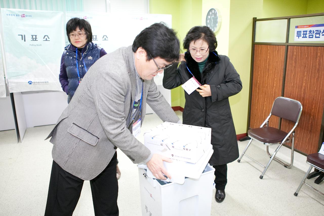 제18대 대통령 선거장의 모습.