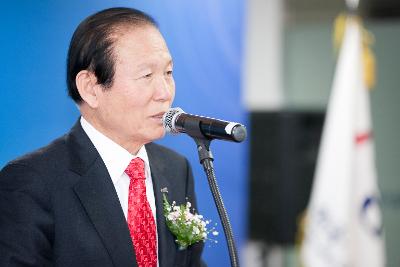 군산 시장님의 축하 메시지.