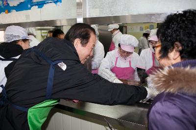 간부공무원 경노식당 자원봉사