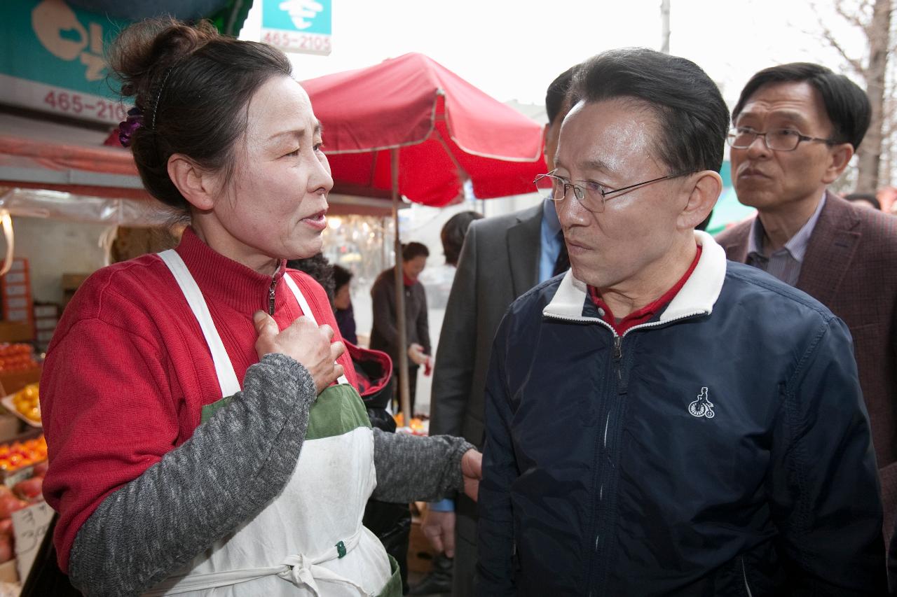 김완주 도지사 나운전통시장 방문 및 간담회