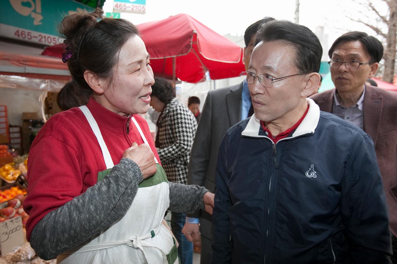 김완주 도지사 나운전통시장 방문 및 간담회