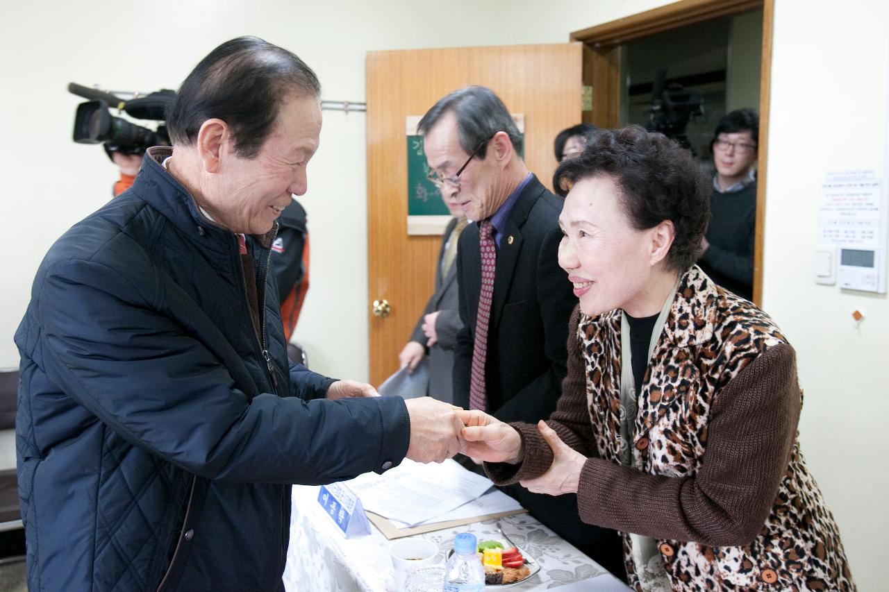 김완주 도지사 노인복지시설 방문 및 간담회