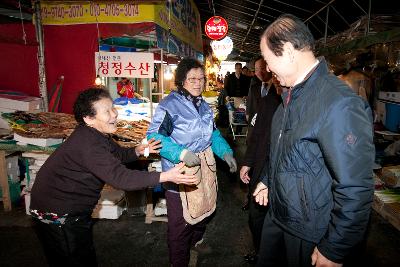 김완주 도지사 나운전통시장 방문 및 간담회