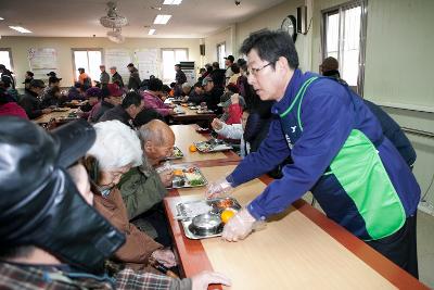 간부공무원 경노식당 자원봉사