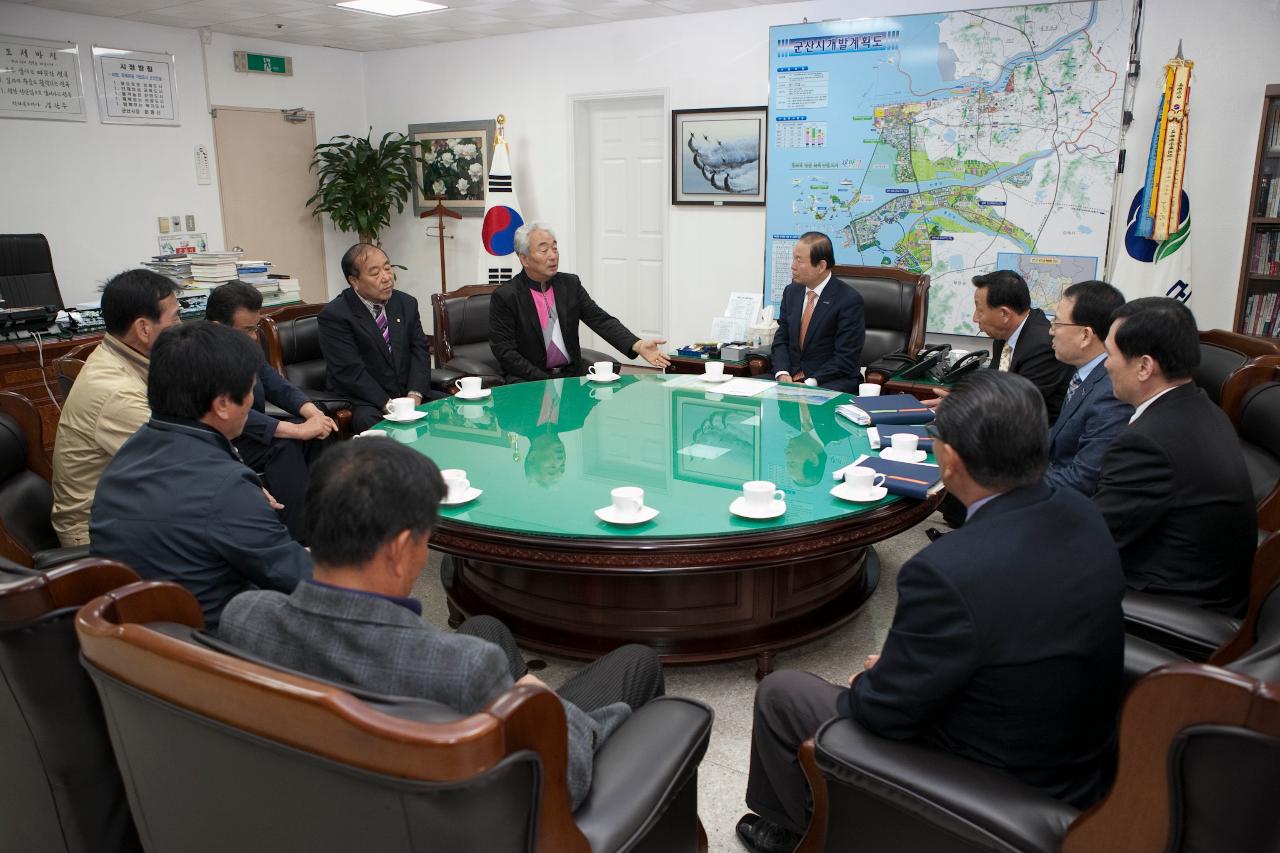 송전선로 옥구읍 협상단 면담