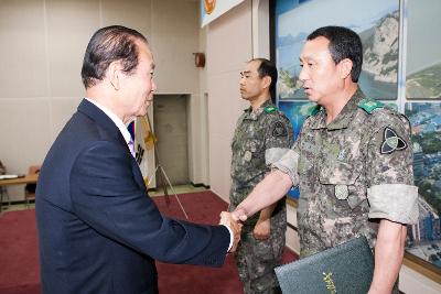 군산대대 정기감사 강평