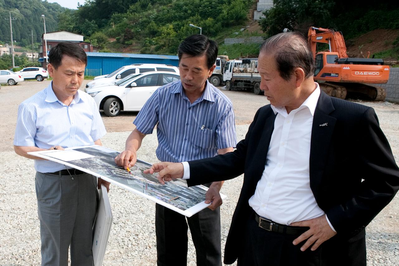 구암동 수해복구 현장방문