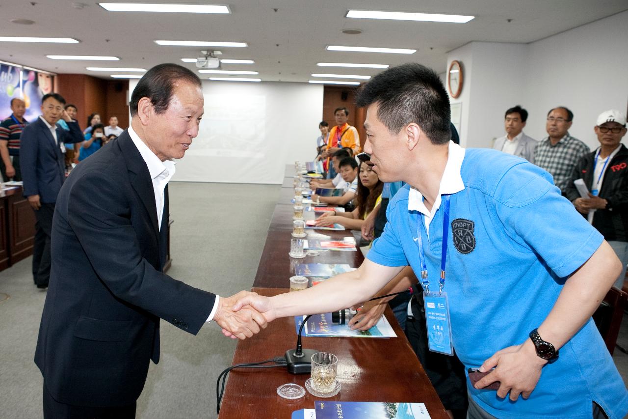 중국 청도시 테니스협회 방문