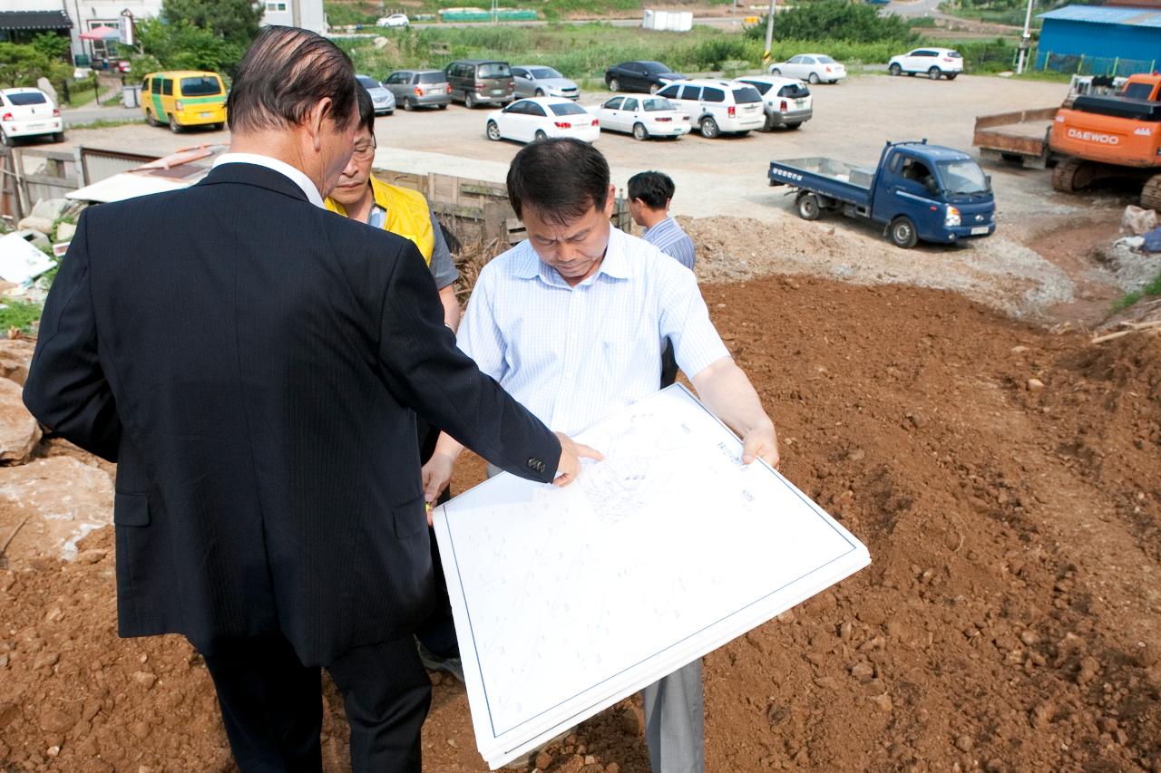 구암동 수해복구 현장방문