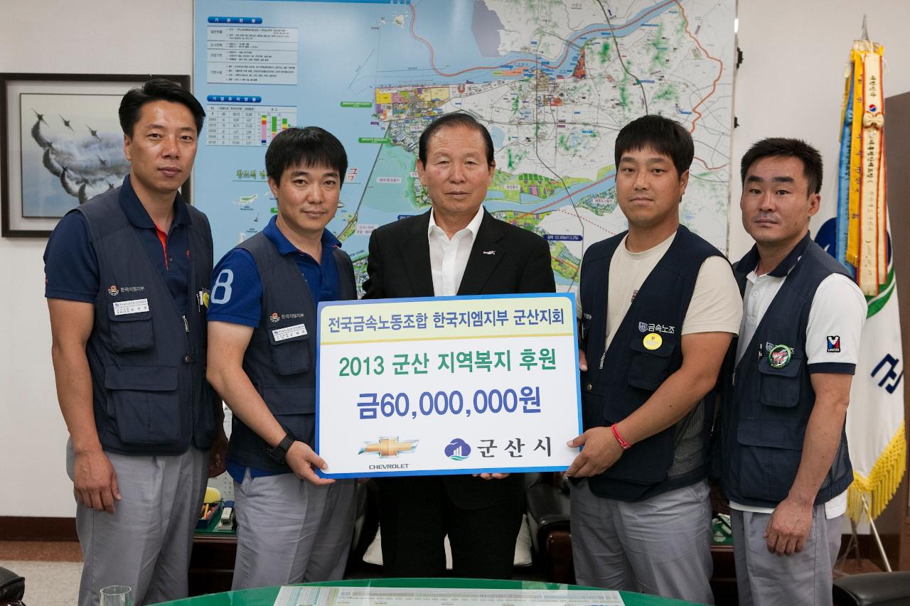 한국GM 노동조합 군산지회 지역복지 후원 기탁