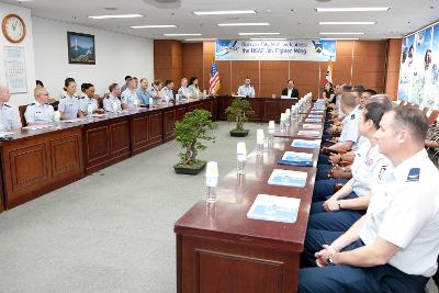 미공군 제8전투비행단 신임장교 방문