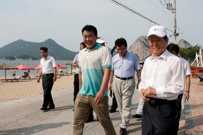 시장님, 선유도 해수욕장 현장점검