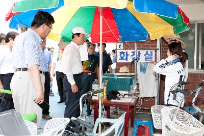 시장님, 선유도 해수욕장 현장점검