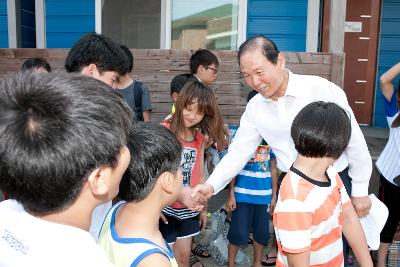 시장님, 선유도 해수욕장 현장점검