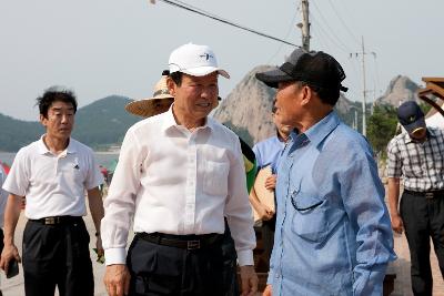 시장님, 선유도 해수욕장 현장점검