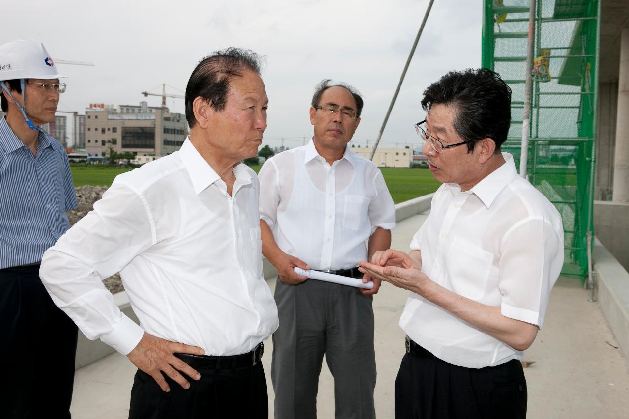 우수저류조 시장님 현장점검