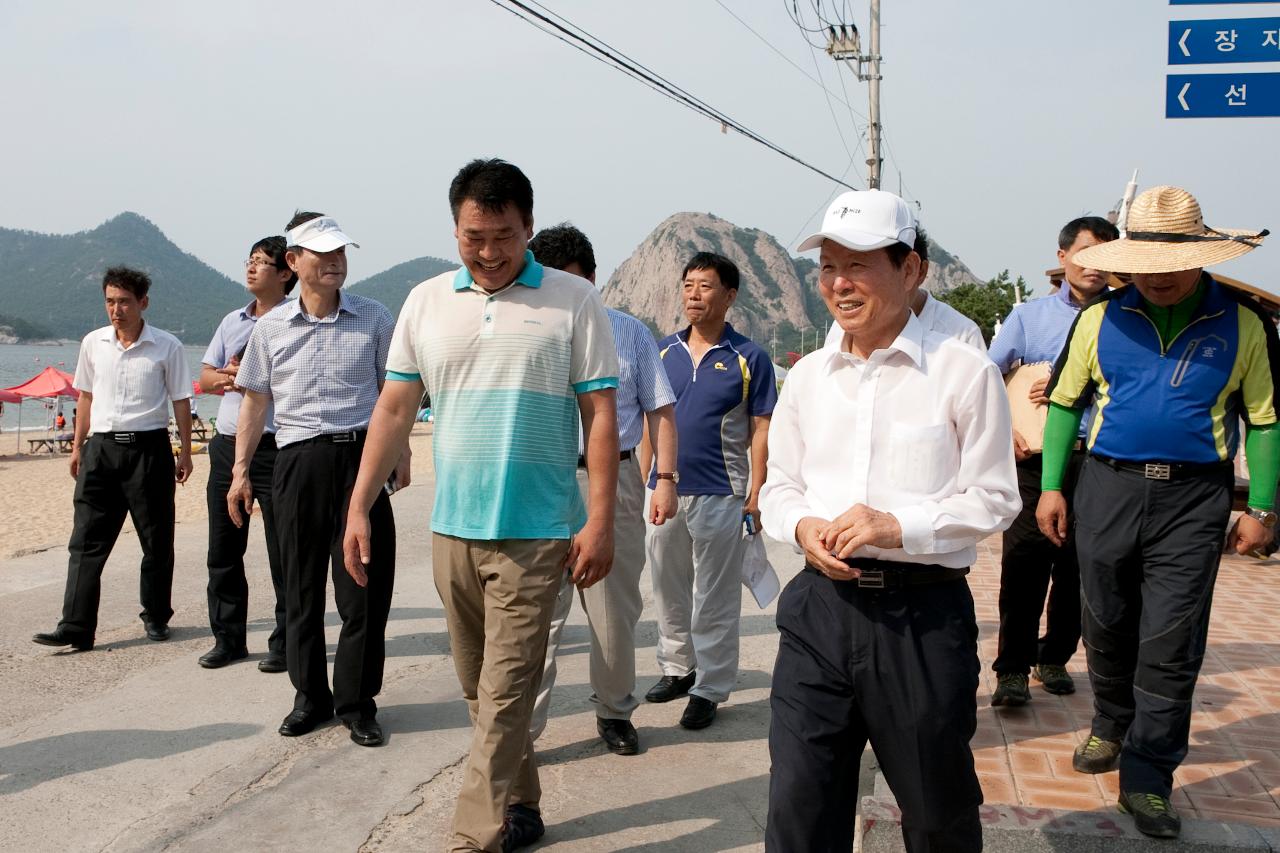 시장님, 선유도 해수욕장 현장점검