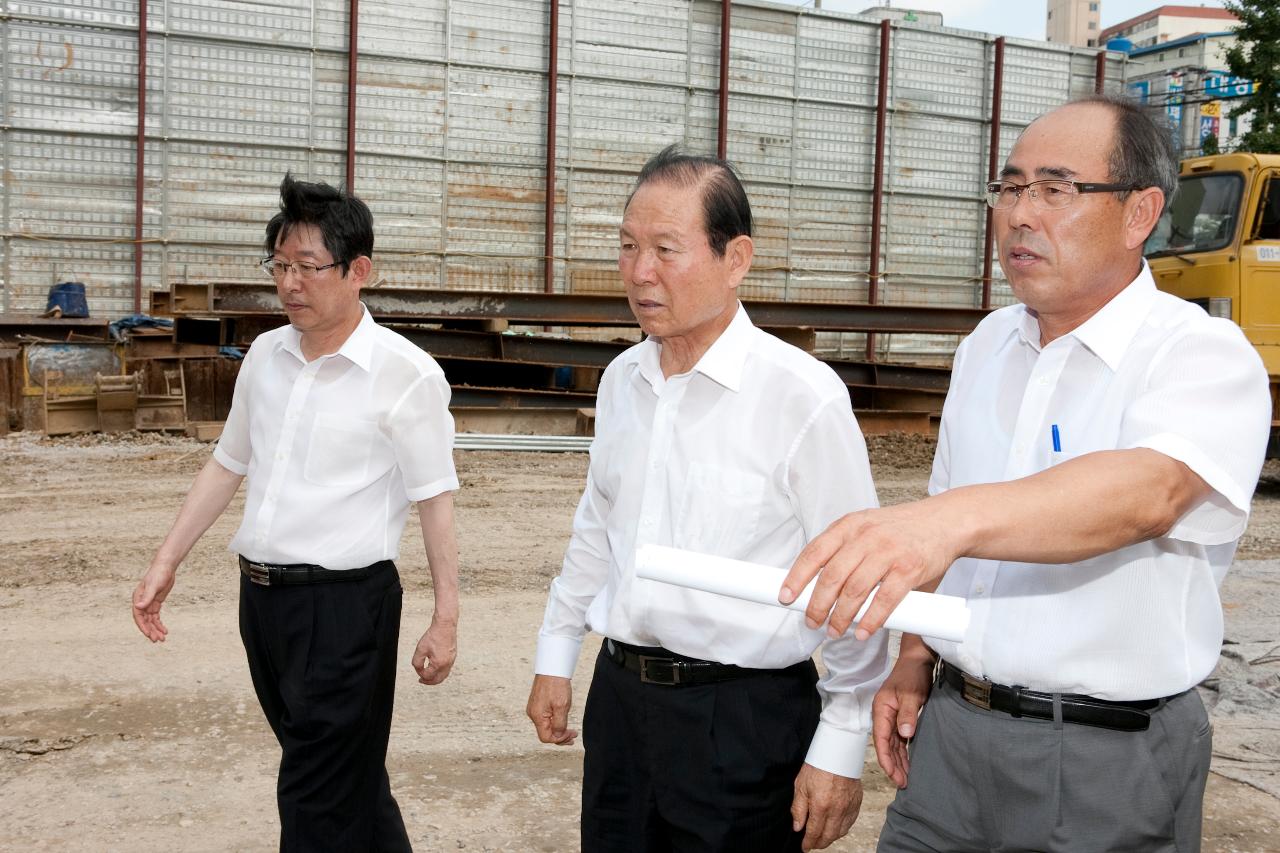 우수저류조 시장님 현장점검