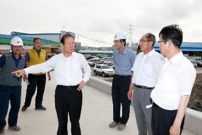 우수저류조 시장님 현장점검