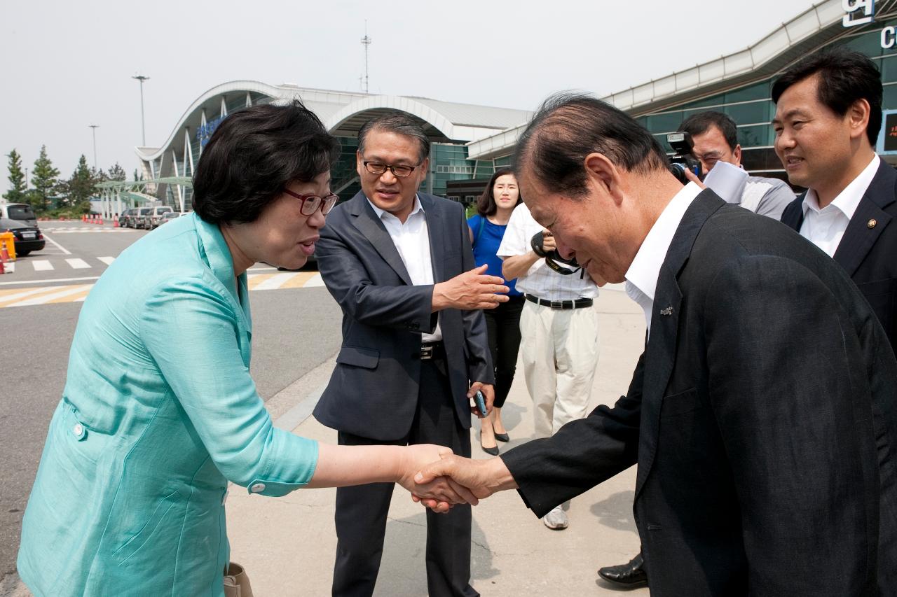 윤진숙 해양수산부장관 방문