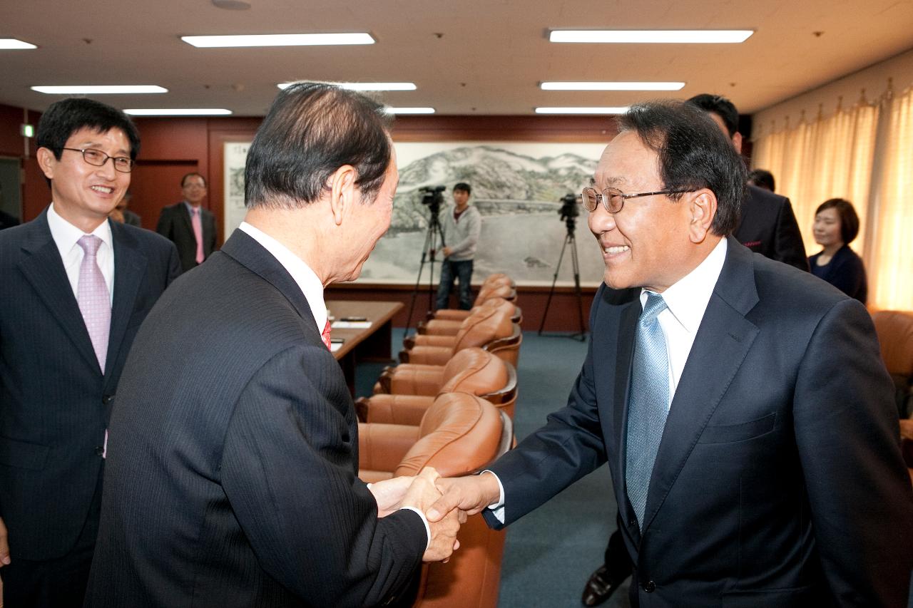 군산~중국 대련 신규항로 협약식