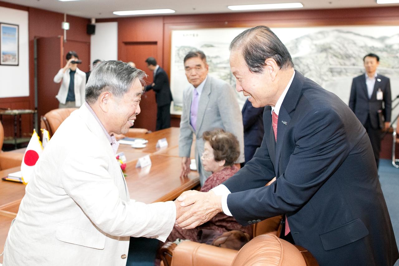 일본 불이소학교 동창회 및 월명회 방문