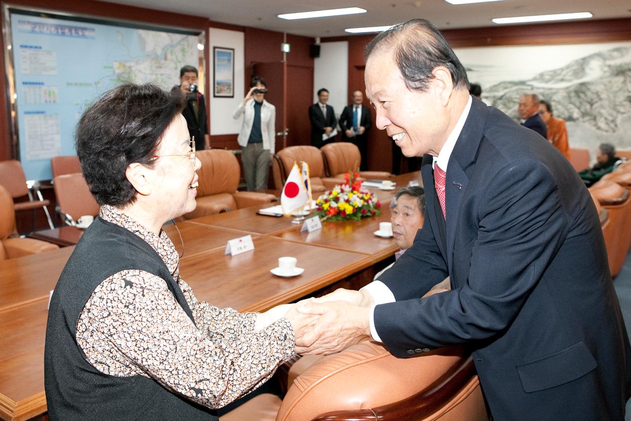 일본 불이소학교 동창회 및 월명회 방문