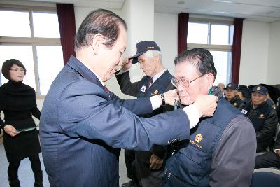 6.25참전유공자 호국영웅 기장 전수식