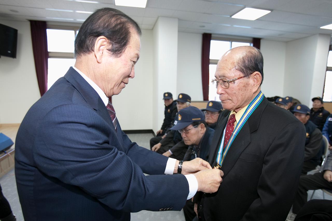 6.25참전유공자 호국영웅 기장 전수식