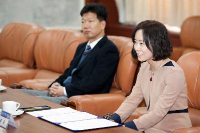 중국인민방 한국지국 업무협약체결