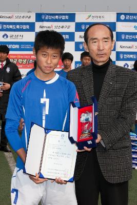 금석배 전국학생 축구대회 중등부 시상식