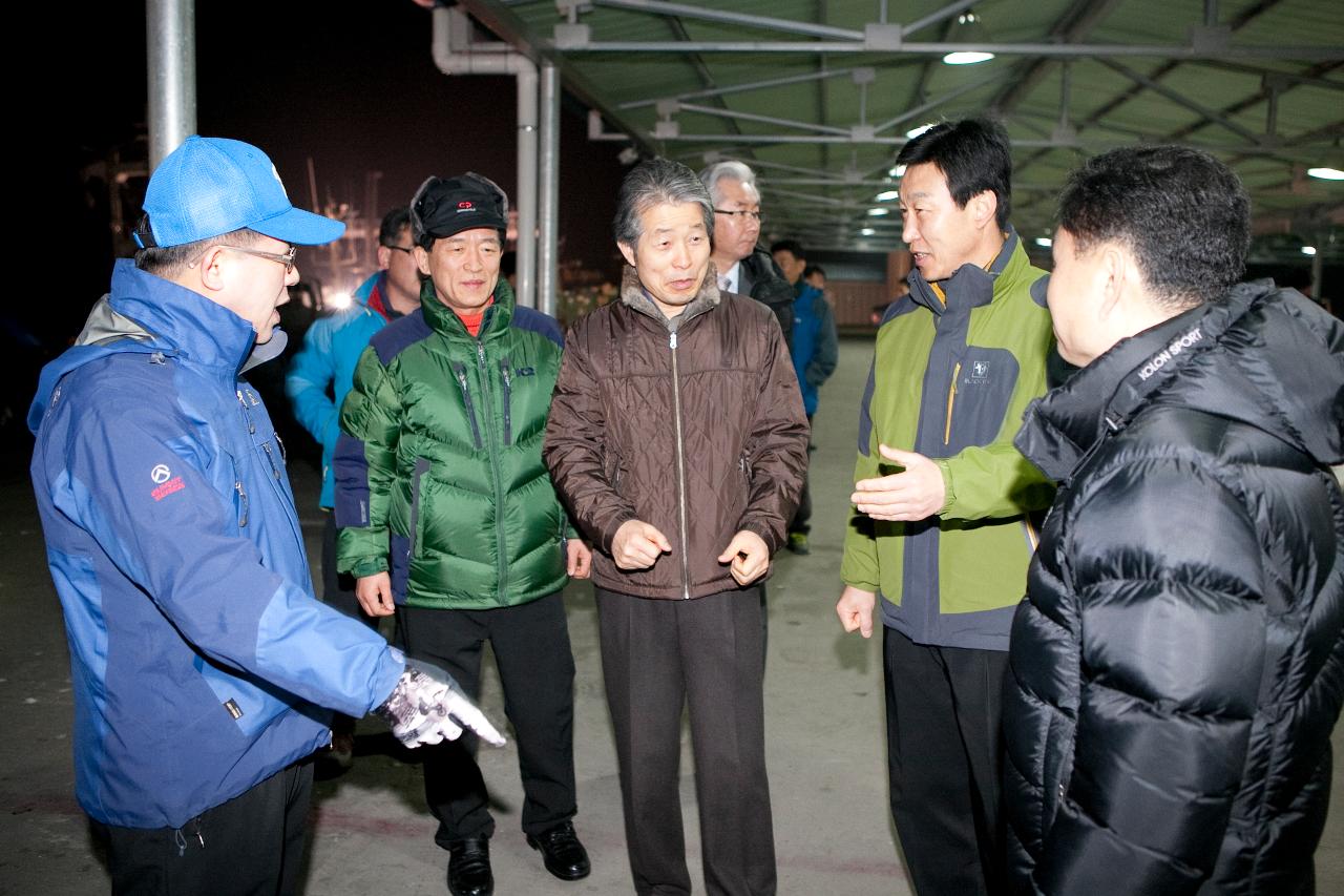 해망동 어판장 부시장 현장방문