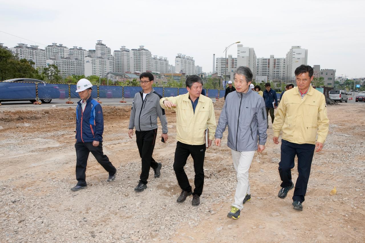 백토고개 지하차도 공사현장 점검