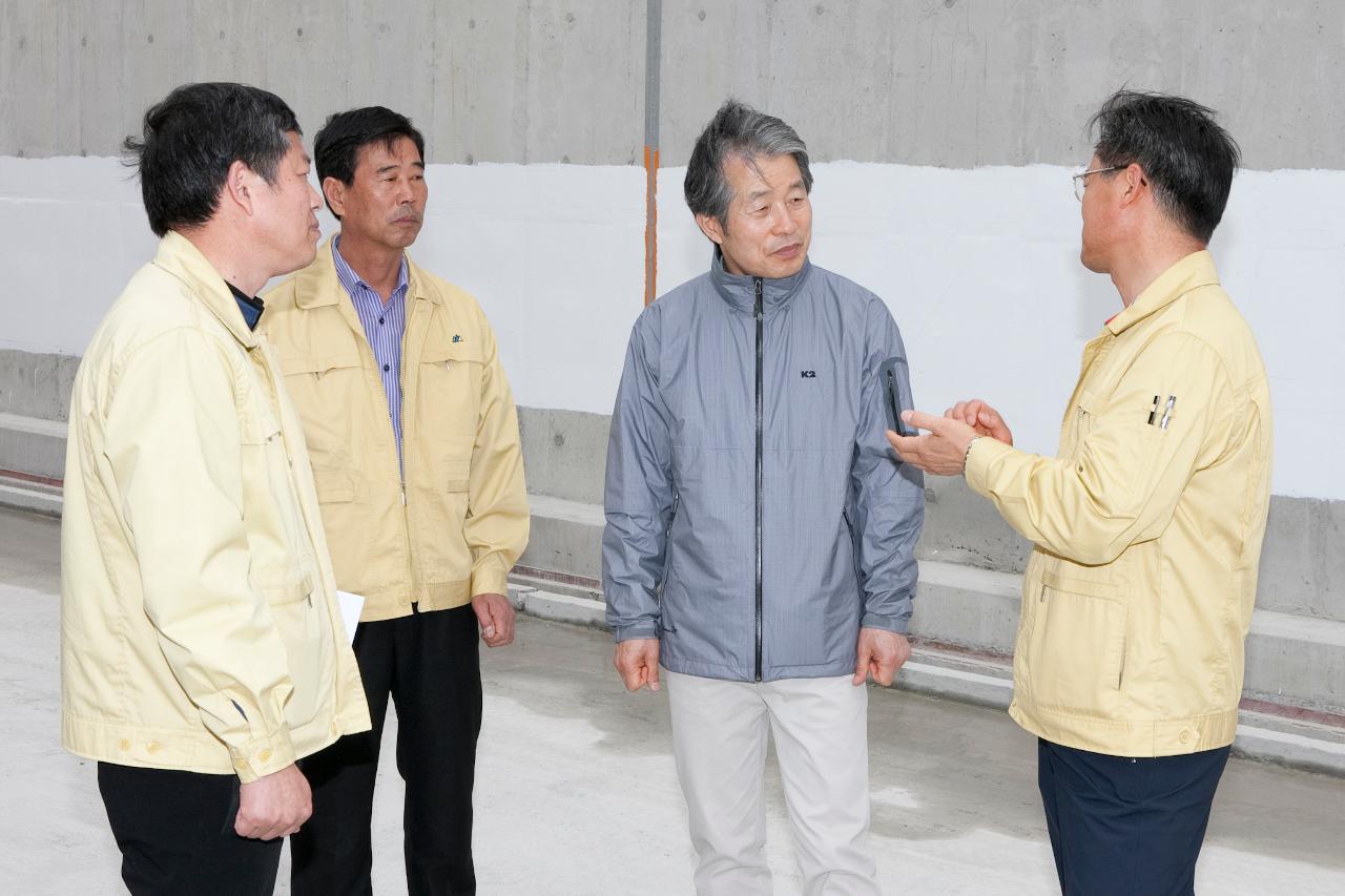 백토고개 지하차도 공사현장 점검