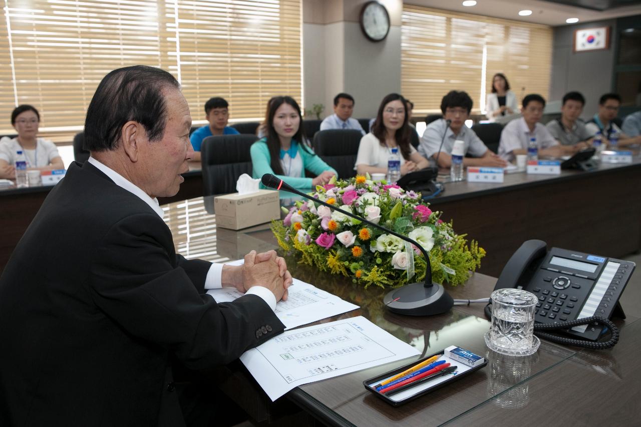 재한파견 중국공무원 시정설명회