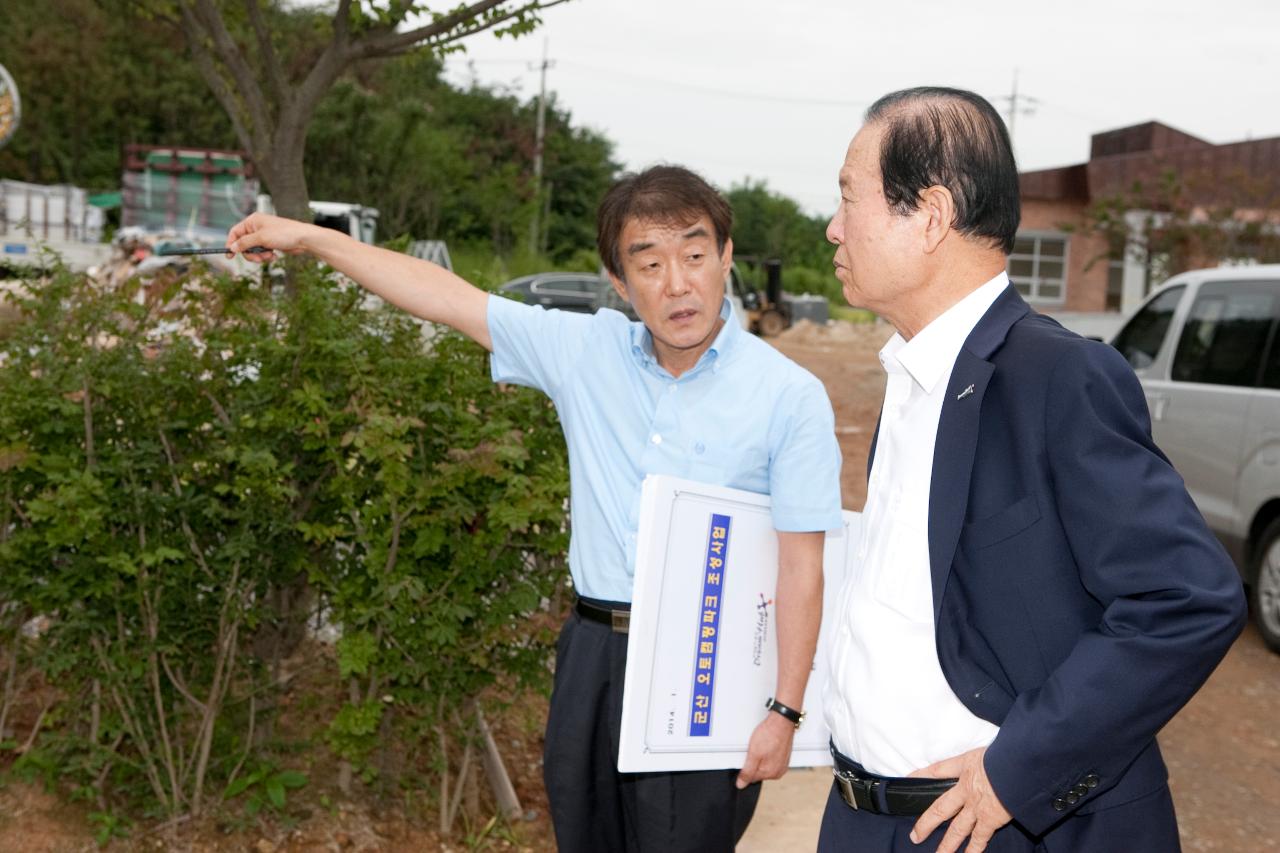 청암산 오토캠핑장 시장님 현장점검