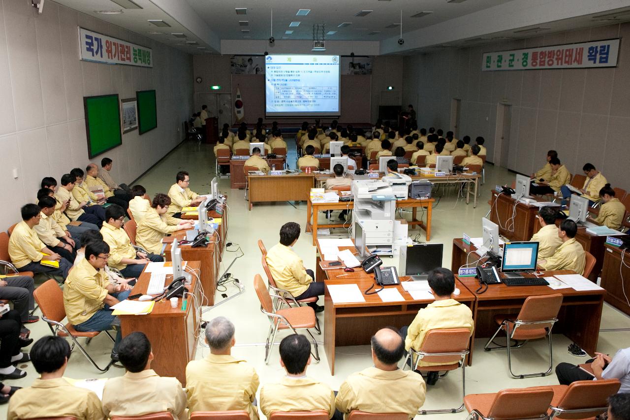 을지연습 일일상황 보고회의