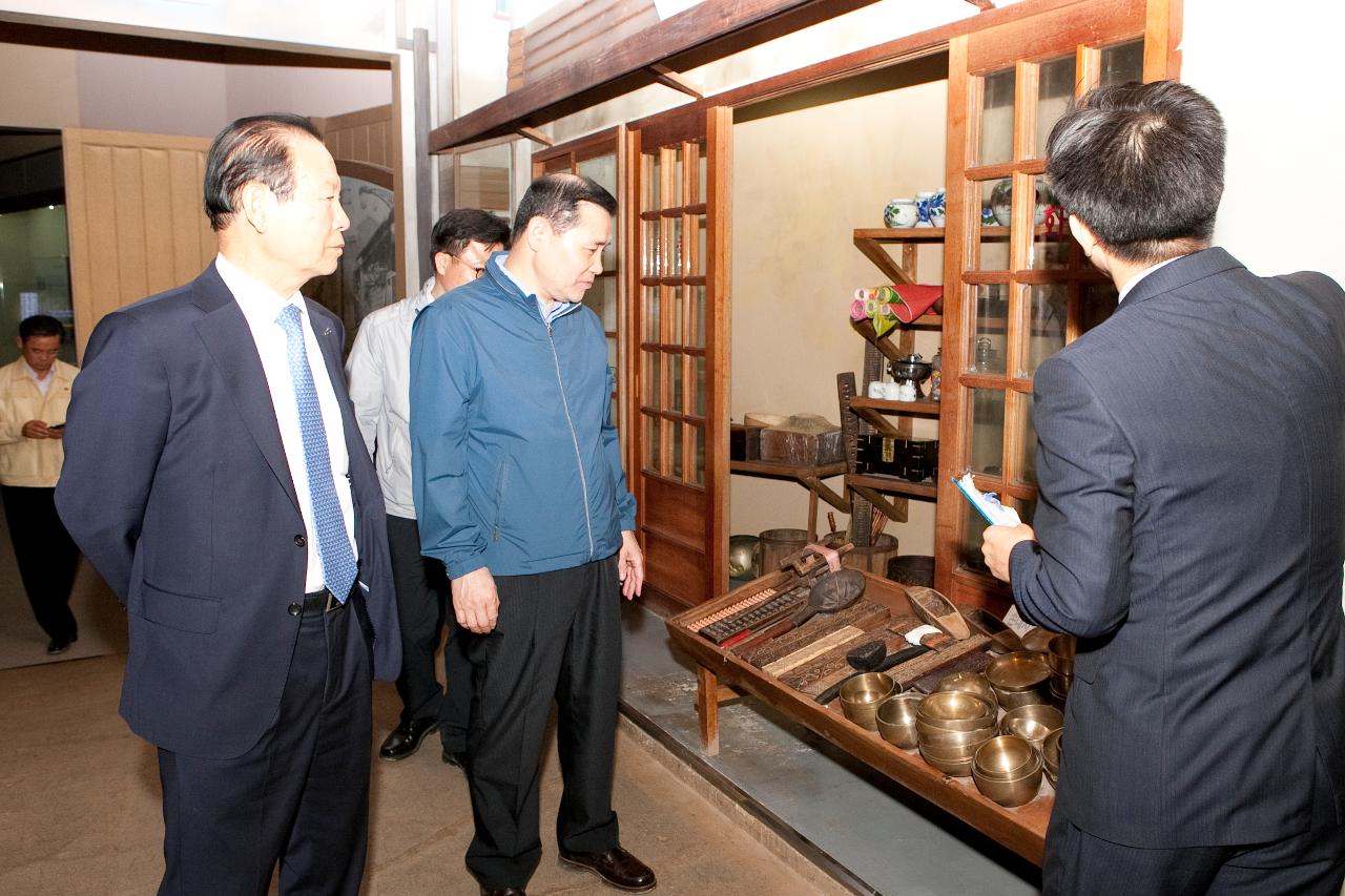 소방방재청장 재해위험지구 현장방문 및 역사박물관 견학