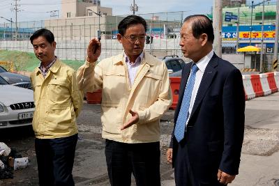 소방방재청장 재해위험지구 현장방문 및 역사박물관 견학