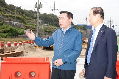 소방방재청장 재해위험지구 현장방문 및 역사박물관 견학