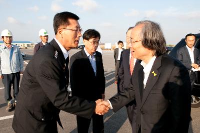 이주영 해양수산부장관 방문