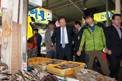 수산물종합센터 시장님 현장방문