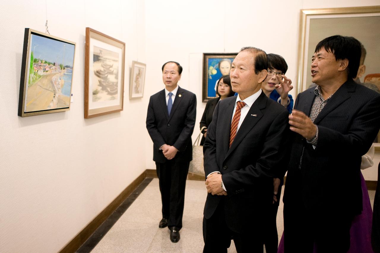 중국연대-한국 군산시 서예,미술,사진 교류전